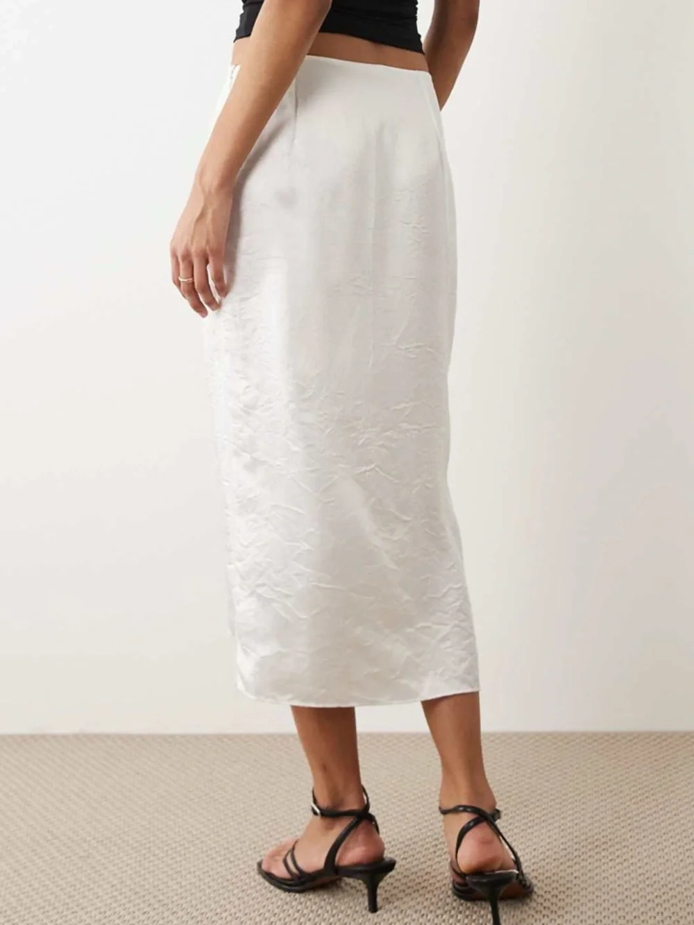 Mango Delicate Lace Midi Skirt